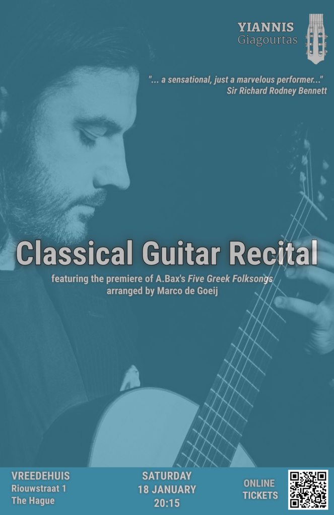 Classical Guitar Recital • Yiannis Giagourtas